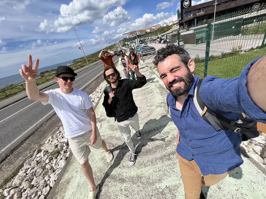 A selfie on the walk along the coast