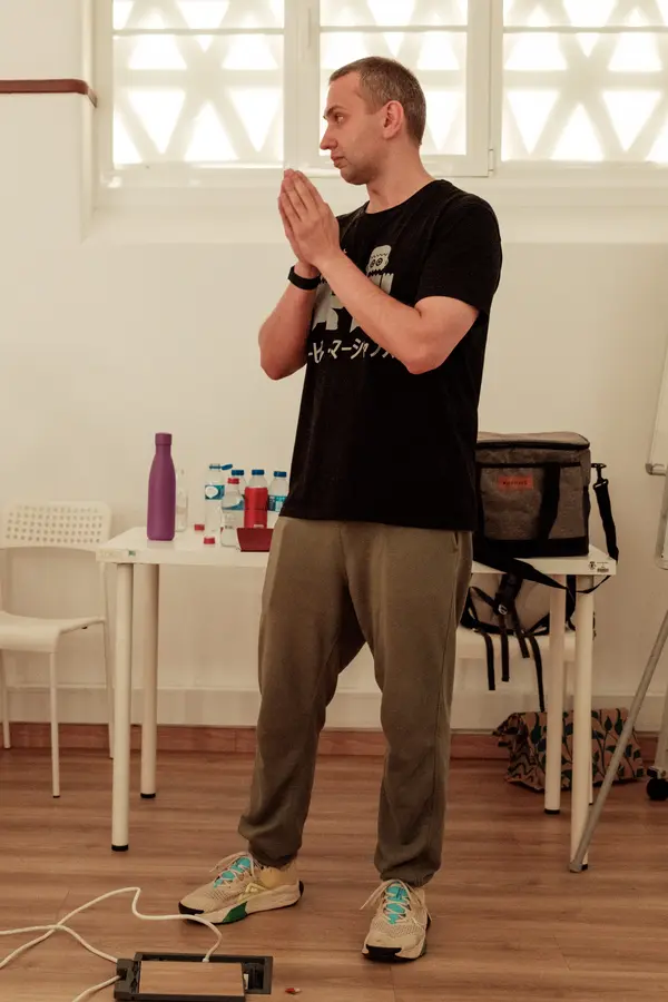 A speaker addressing the room