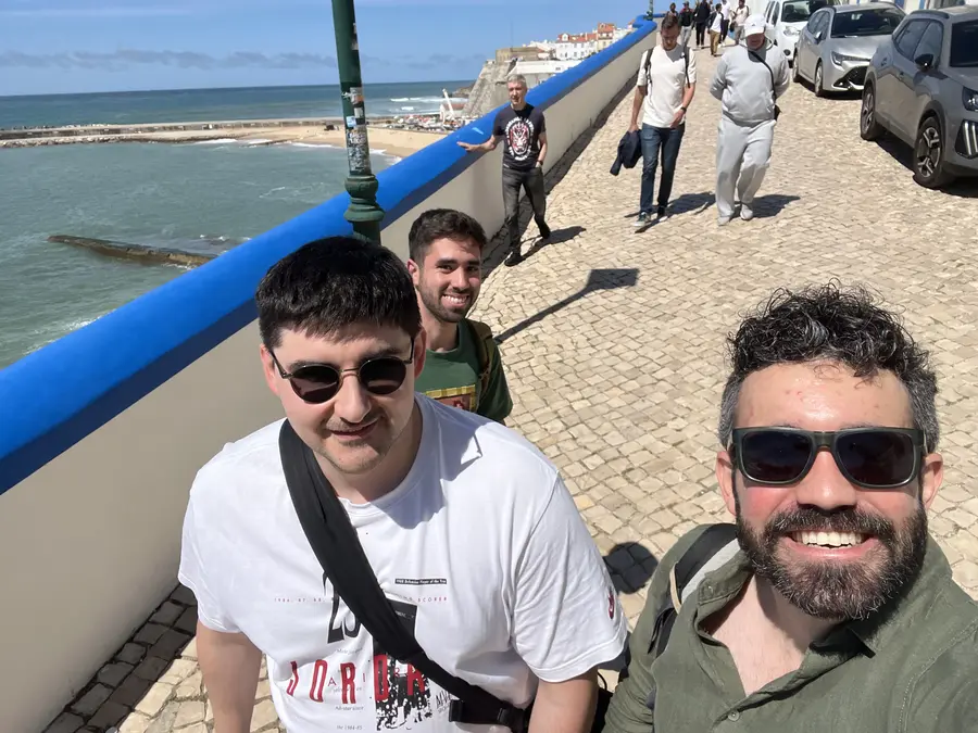 A selfie on the seafront after the talks